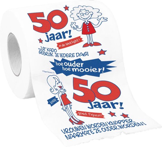 Toiletpapier - 50 jaar vrouw