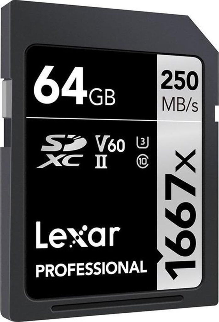 Lexar SDXC Professional UHS-II 1667x V60