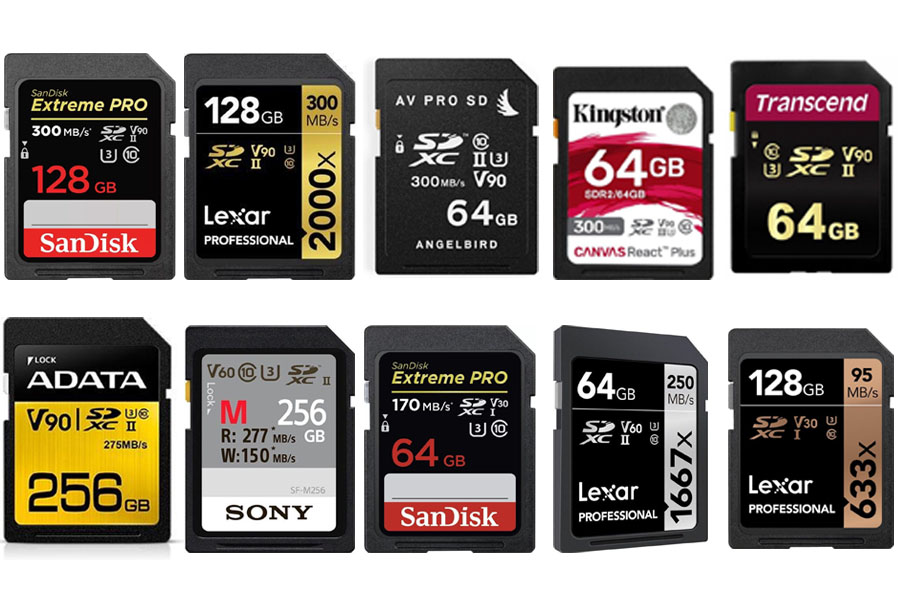 Je bekijkt nu Beste en snelste SD kaart voor video en fotografie top 10 (2023)