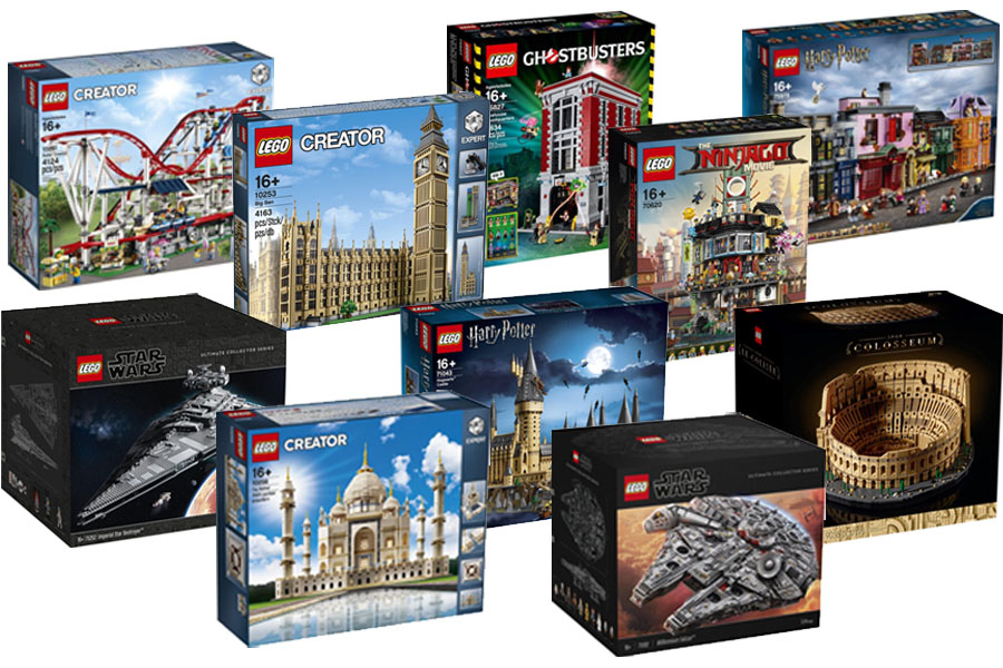 Je bekijkt nu Top 10 grootste LEGO sets en pakketten (2023 editie)