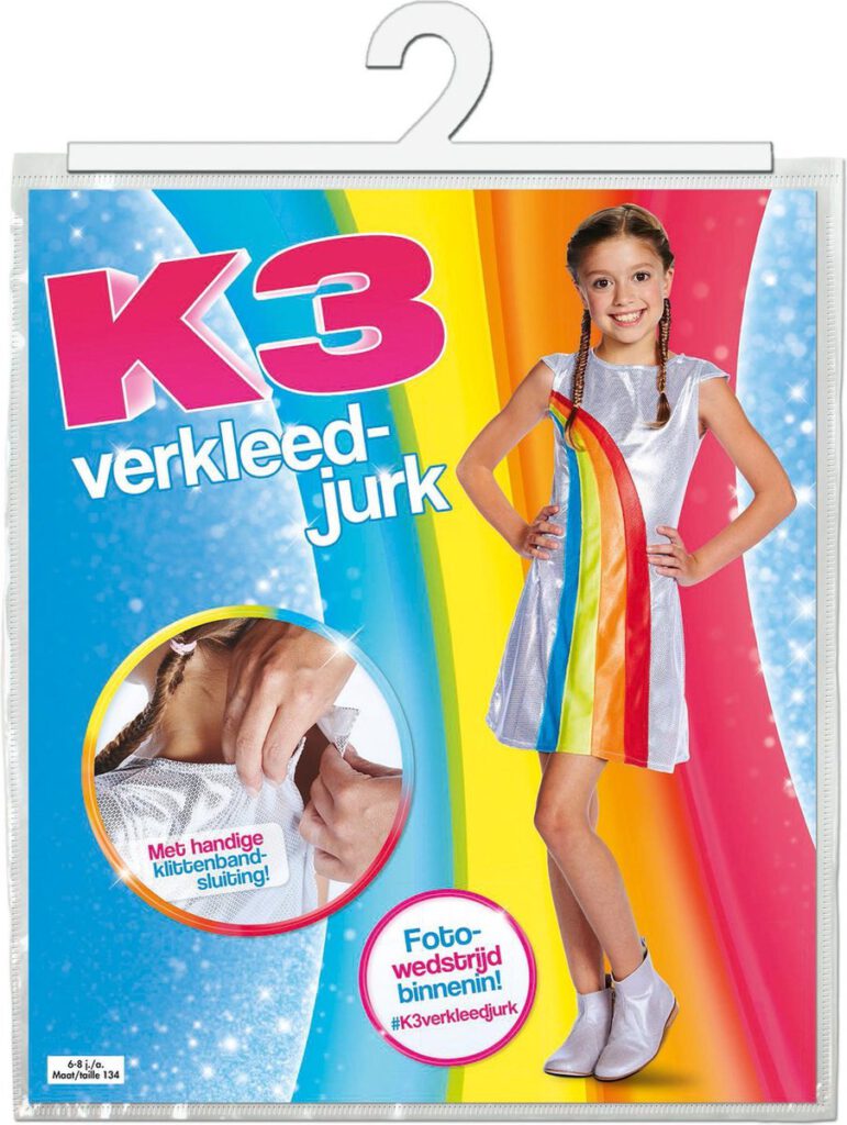 K3 regenboog jurkje