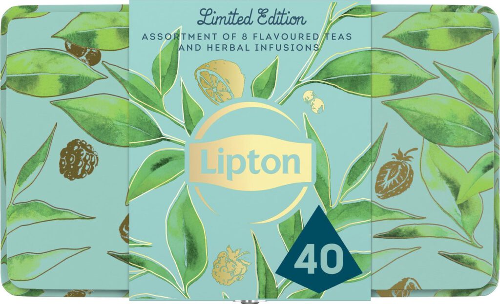 Lipton Thee Limited Edition Tinnen blik cadeauverpakking
