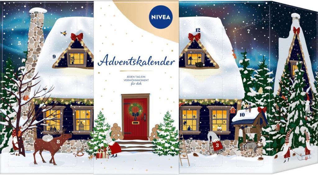NIVEA Adventskalender 2021 - Huis in de sneeuw