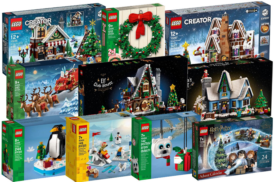 Je bekijkt nu Top 10 LEGO Kerst collectie bouwsets (2023)