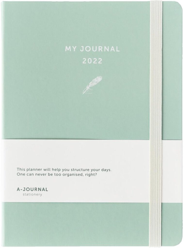 A-Journal My Journal 2022 Agenda - Mintgroen