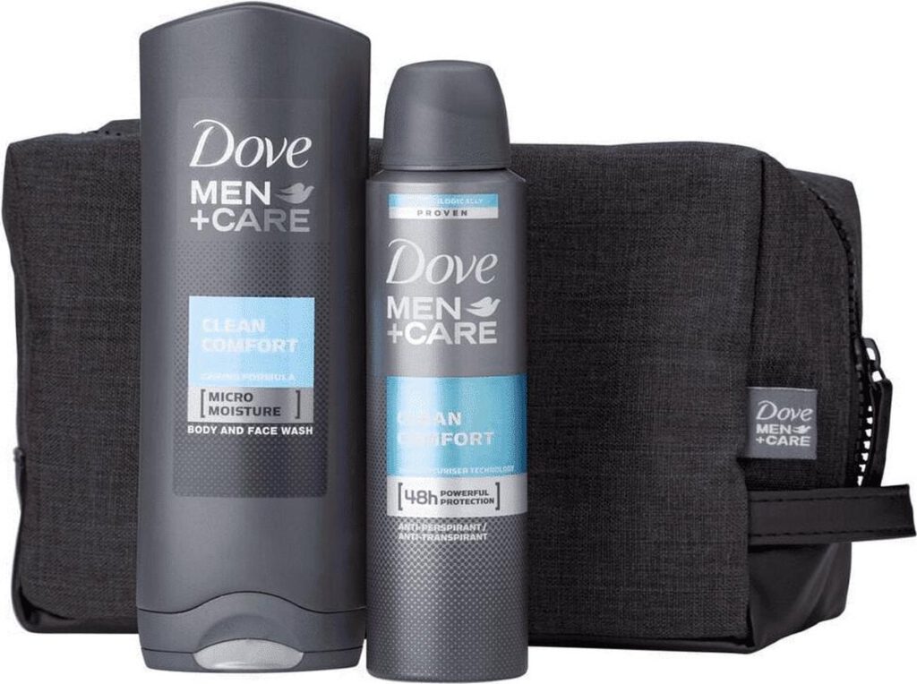 Dove Men Clean Comfort Geschenkset met Toilettas