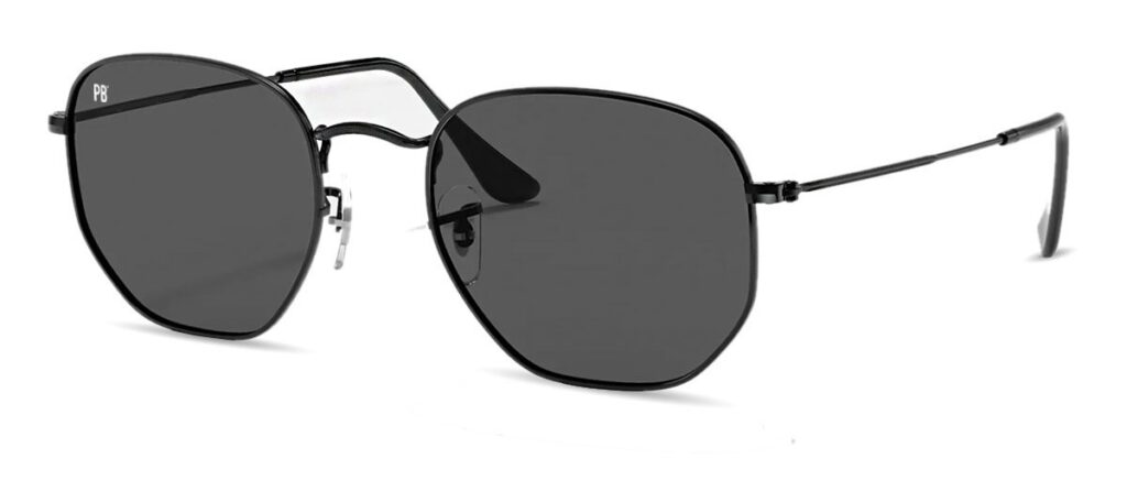 PB Sunglasses Hex Metal Black Zonnebril