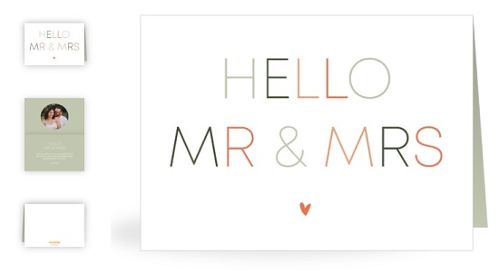 Hello Mr & Mrs per post