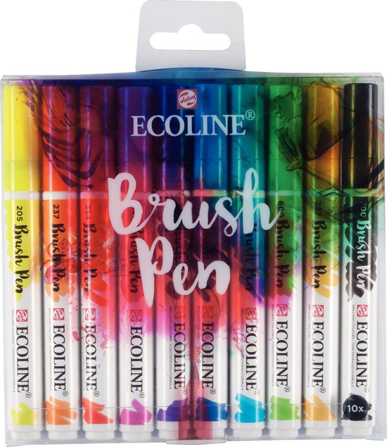 Talens Ecoline Brush Pen 10 stuks