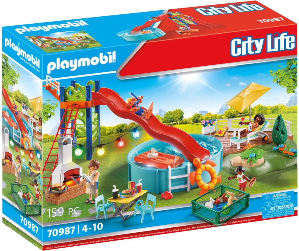 Playmobil City Life Zwembadfeest met glijbaan